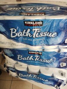 今回購入したトイレットペーパー3セット×30ロールの90ロールです