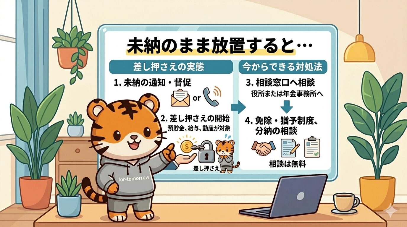 グレーのパーカーを着たトラのキャラクターが2体並び、「独身税って、どんな制度？」という問いかけに対して解説している図解イラスト。中央には、根元に集まったお金（支援金）が、子育て支援、保育、教育といった実を結ぶ「支援の木」として描かれています。下部には「目的：子どもを育てている世帯を社会全体で支える」「2026年4月スタート」という文字があり、制度の全体像を視覚的に説明しています。